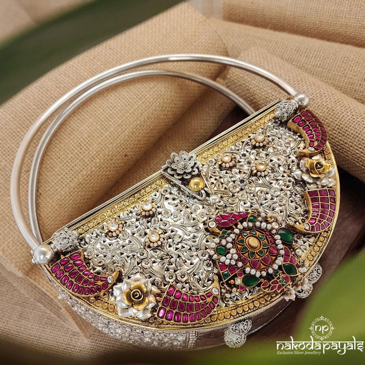 Half Moin KundanHandbag (Esa184)