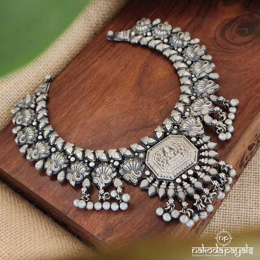 Octagon Lakshmi And Naga Short Neckpiece (N9944)
