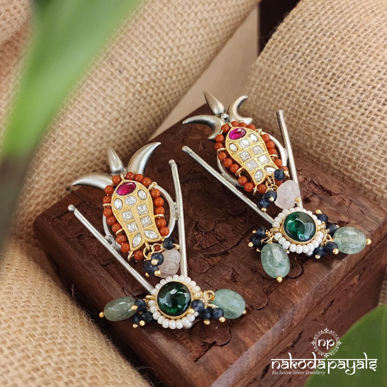 Tribal Kundan Blend Earrings (Dt1240)