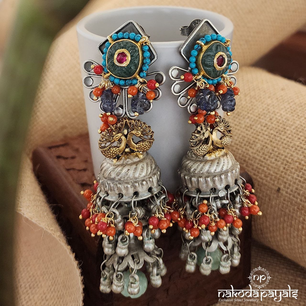 Aristocratic Long Triple Jhumka(Dt1256)