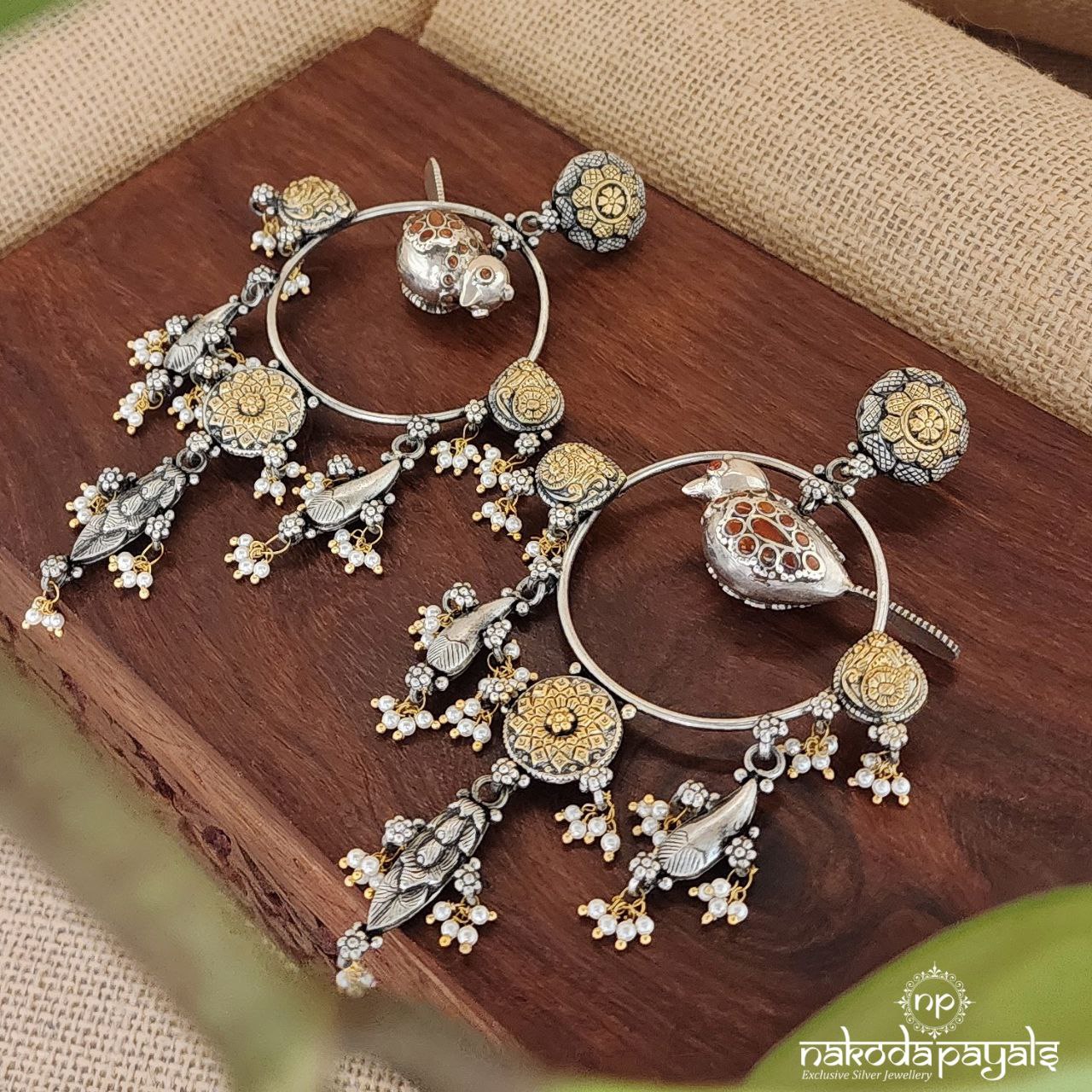 Big Birdie Chandbali In Dual Tone (Dt1260)