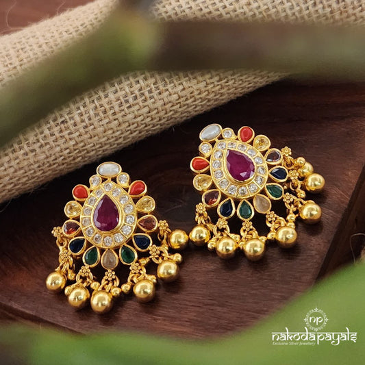 Navratna Tilaka Studs (Ge8135)