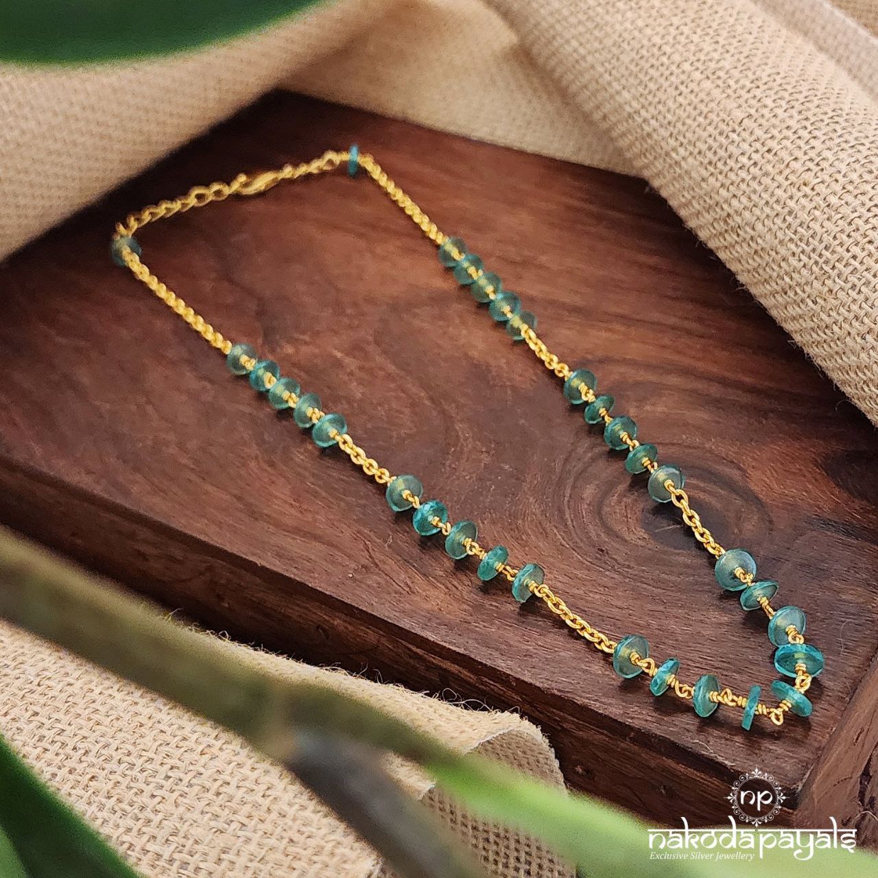 Emeral Green Bead Neckpiece (Gn7685)