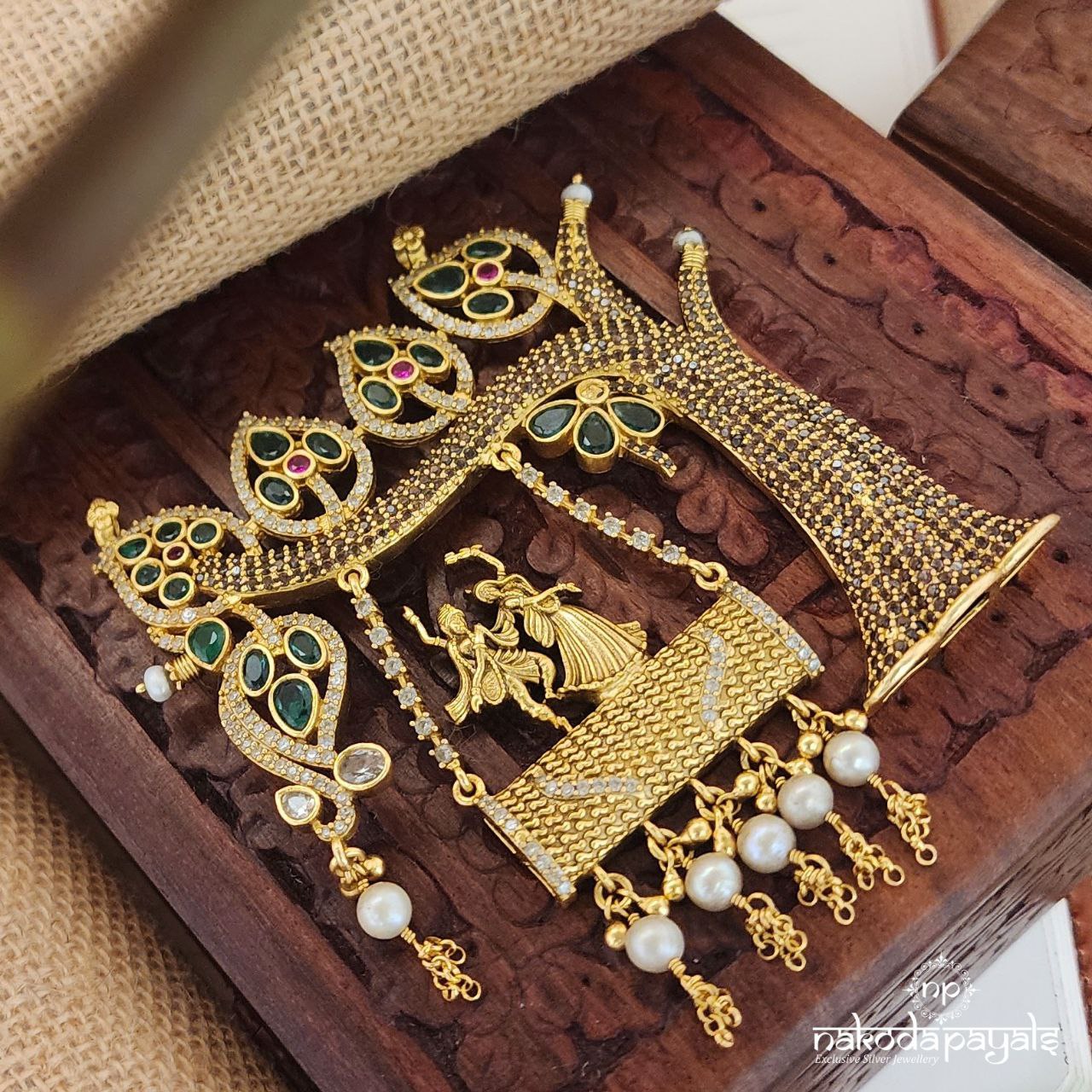 Dancing Radha Krishna Swing Pendant (Gp1778)