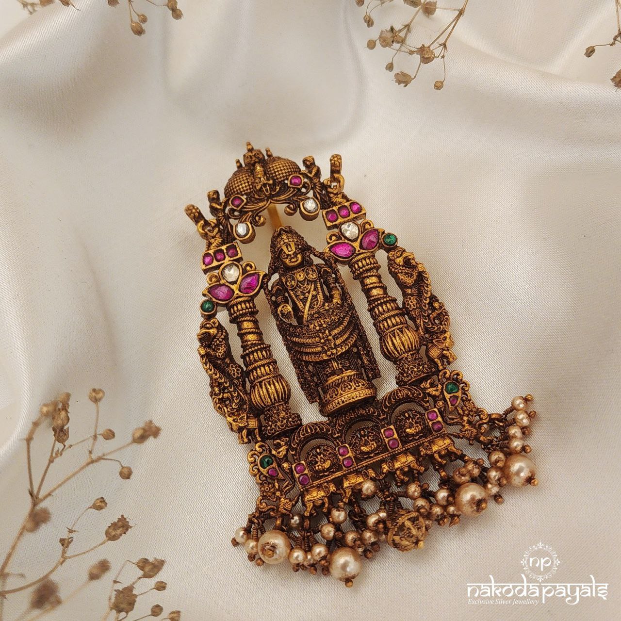 Sri Venkateshwara Kundan Pendant (Gp1801)
