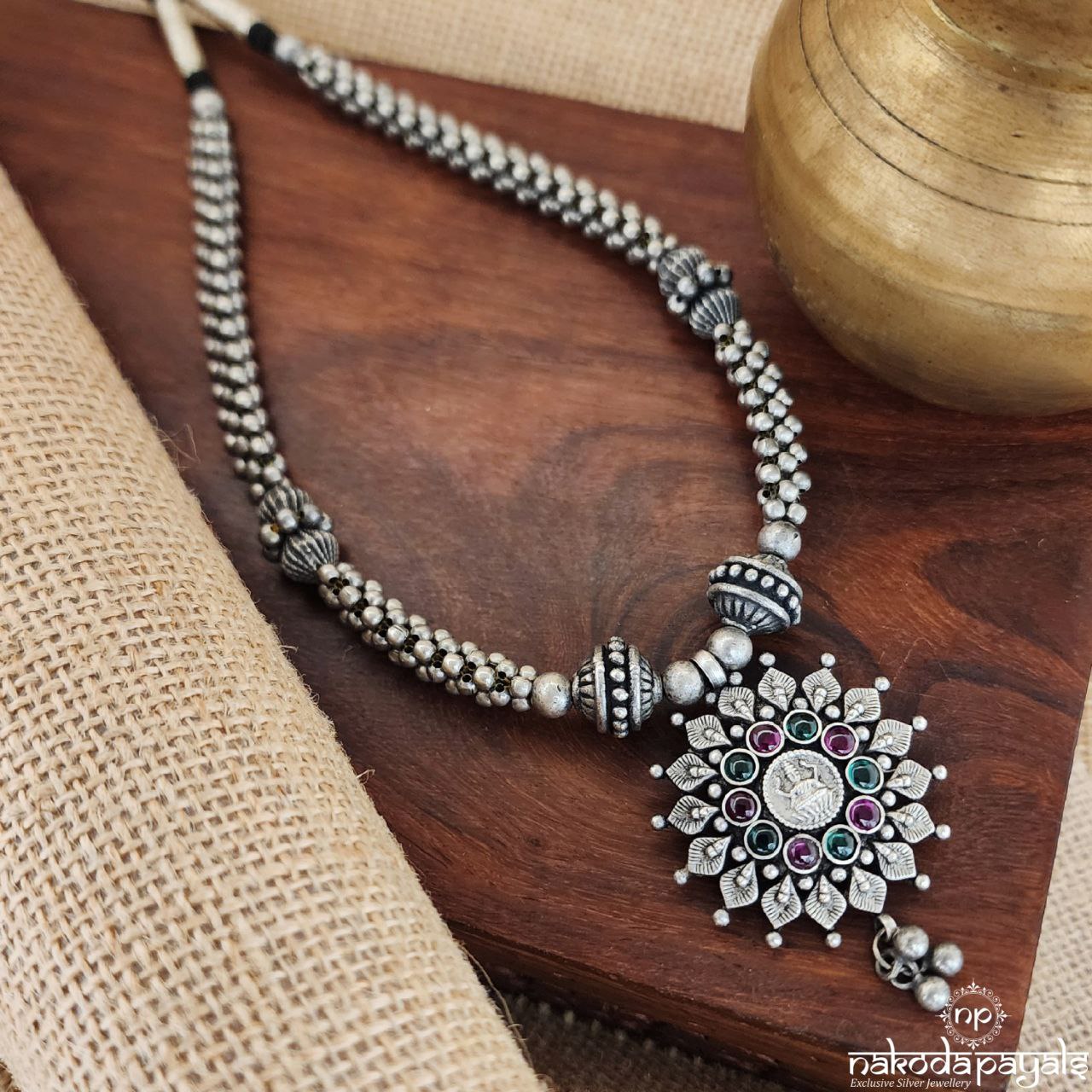 Beaded Chain Tribal Neckpiece (N10317)