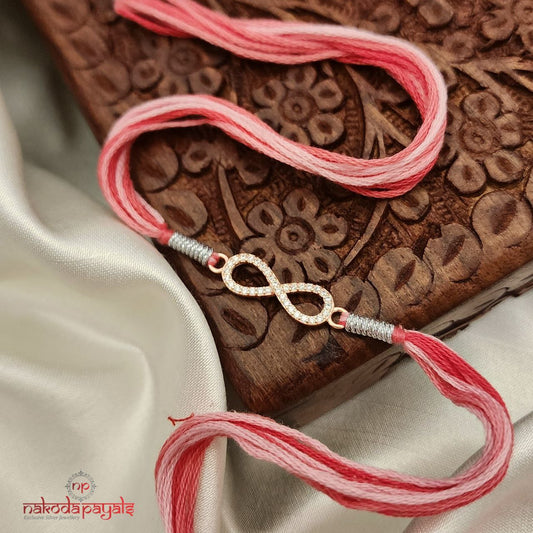 Rose Gold Infinity Love Rakhi R5652