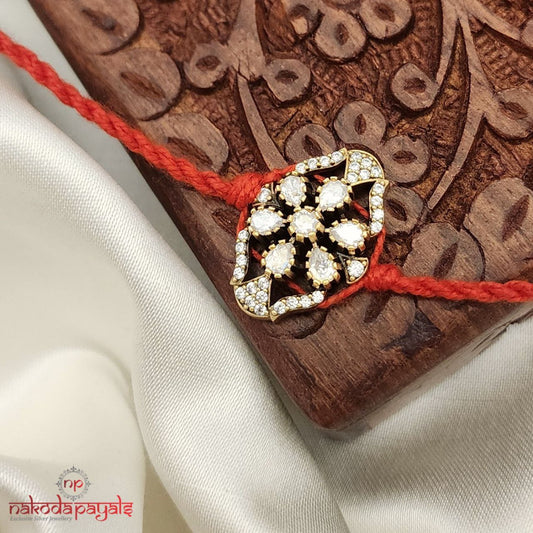 Floral Moissanite Rakhi R5650