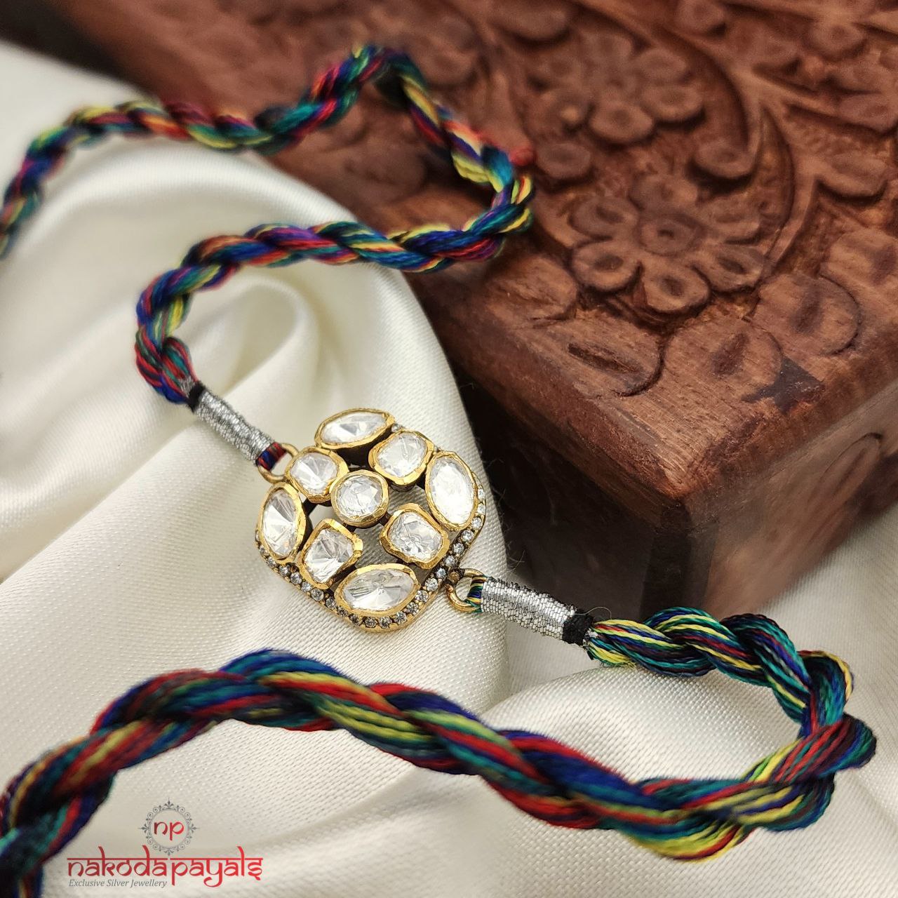 Cubic Moissanite Rakhi R5655