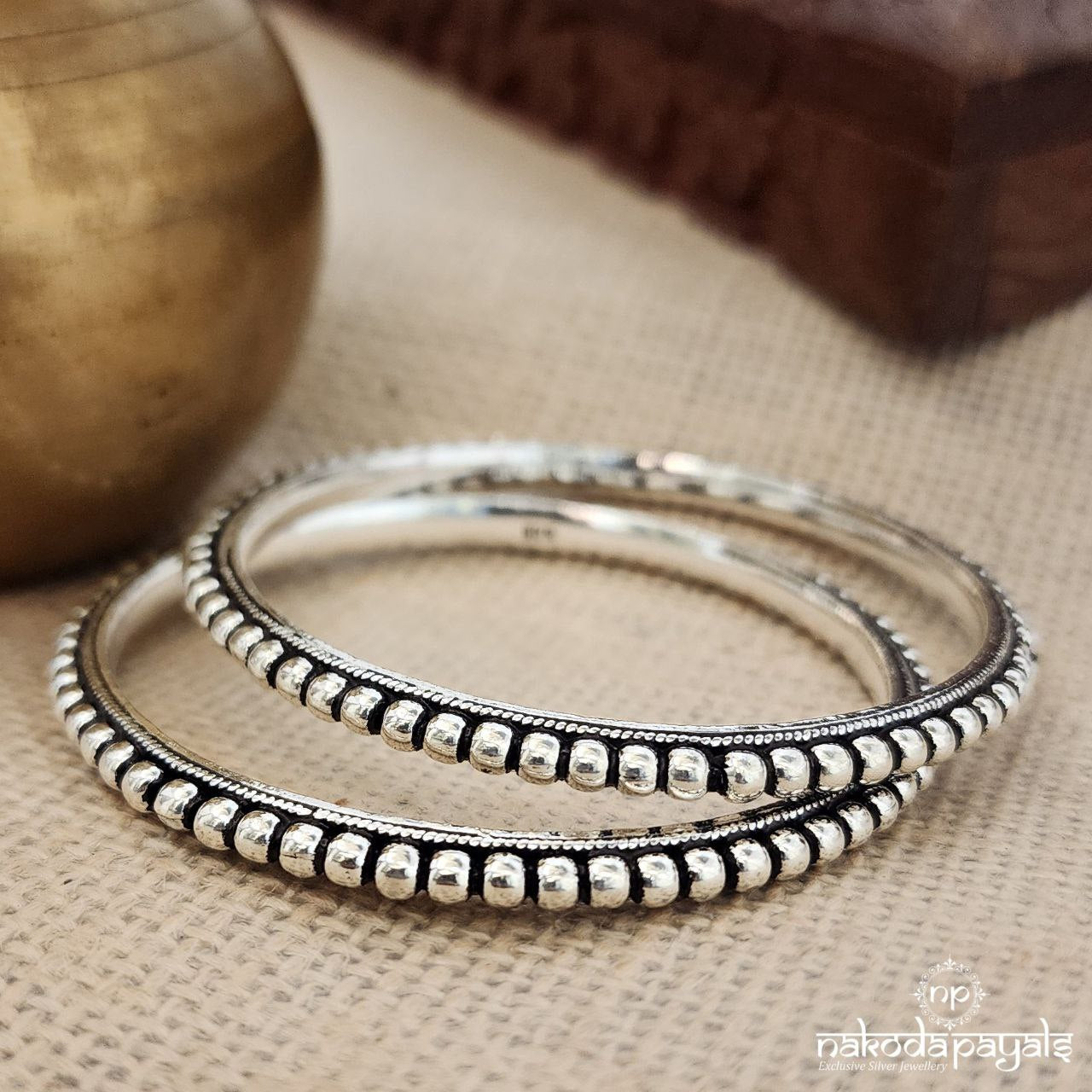 Thick Dotted Bangle Pair (K5153)