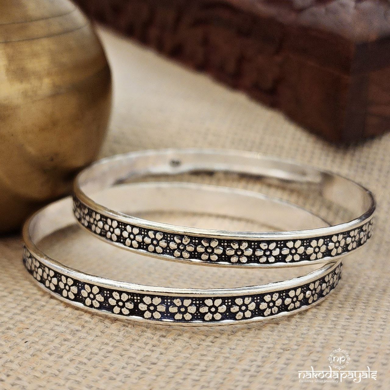 Floral Daily Wear Bangle Pair (k5144)