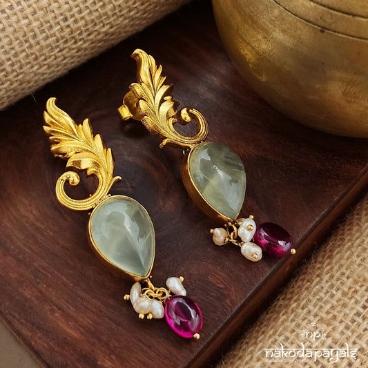 Peacock Drop Chandbali(Ge9207)