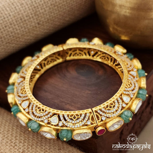 Royal Moissanite Screw Kada (Gk3009)