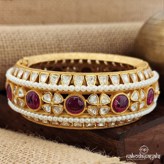 Rajwadi Mossanite Screw Kada(Gk3004)