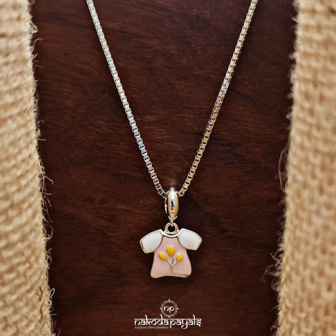 Adorable Pink Shirt Chain With Pendant(Ka9363)