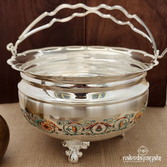 Beautifully Painted Flower Basket (Aa1507)