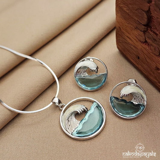 Deep Ocean wave Pendant Set (St3511)
