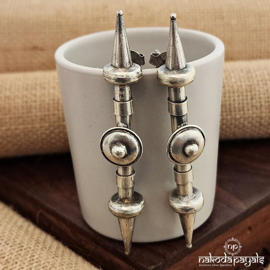 Tribal Shield And Arrow Earrings (C3447)