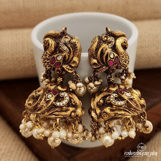 Elegant Peacock Jhumka(Ge9305)