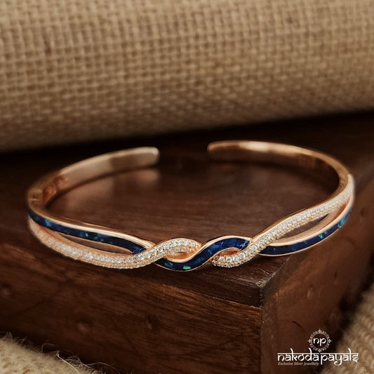 Twisted Rose gold Kada (K5233)