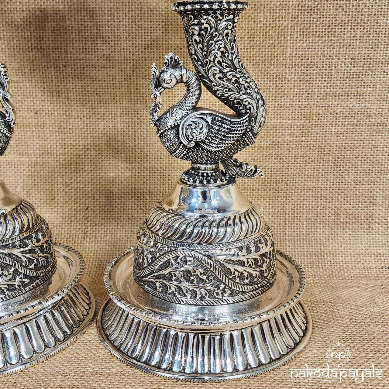 Peacock Deepam Pair (Aa1556)