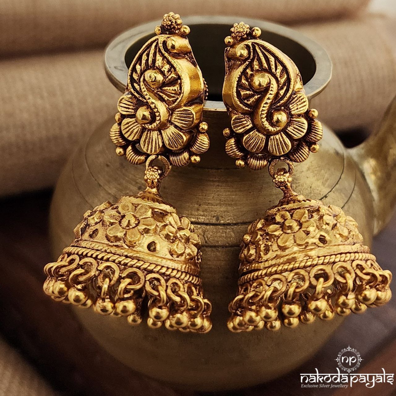 Amazing Floral Jhumka(Ge9472)