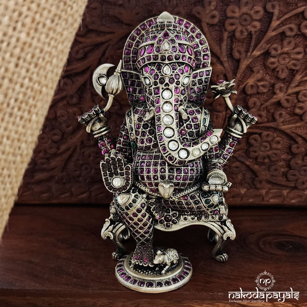 Oxidised Siddivinayaka Idol (Aa1901)