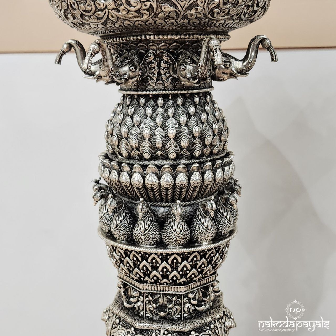 Inimitable Handcrafted 23" Five Wick Lamp Pair (Aa1998)