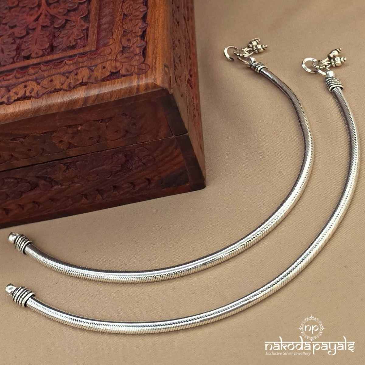Half Round Solid Anklets (A7139)