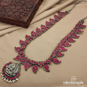 Pink Mango Lakshmi Neckpiece (N9661)