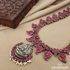 Pink Mango Lakshmi Neckpiece (N9661)