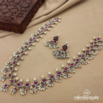 Sleek Kemp Neckpiece With Earrings (N9666)