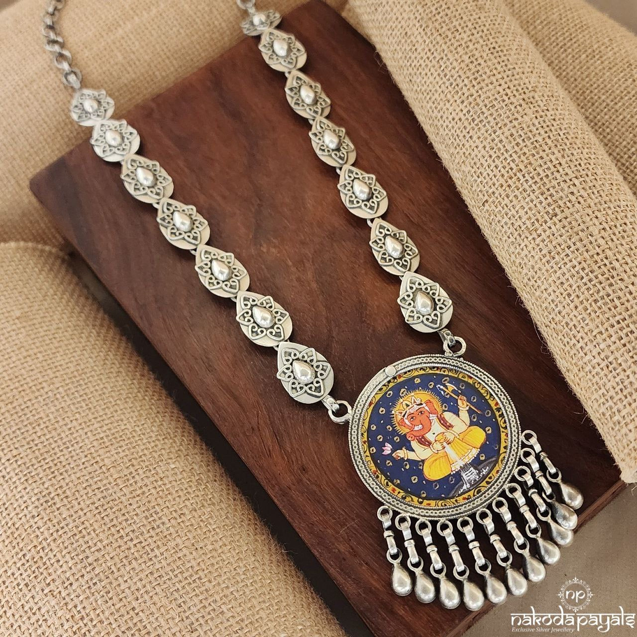 Ganesha Painted Neckpiece (N10385)