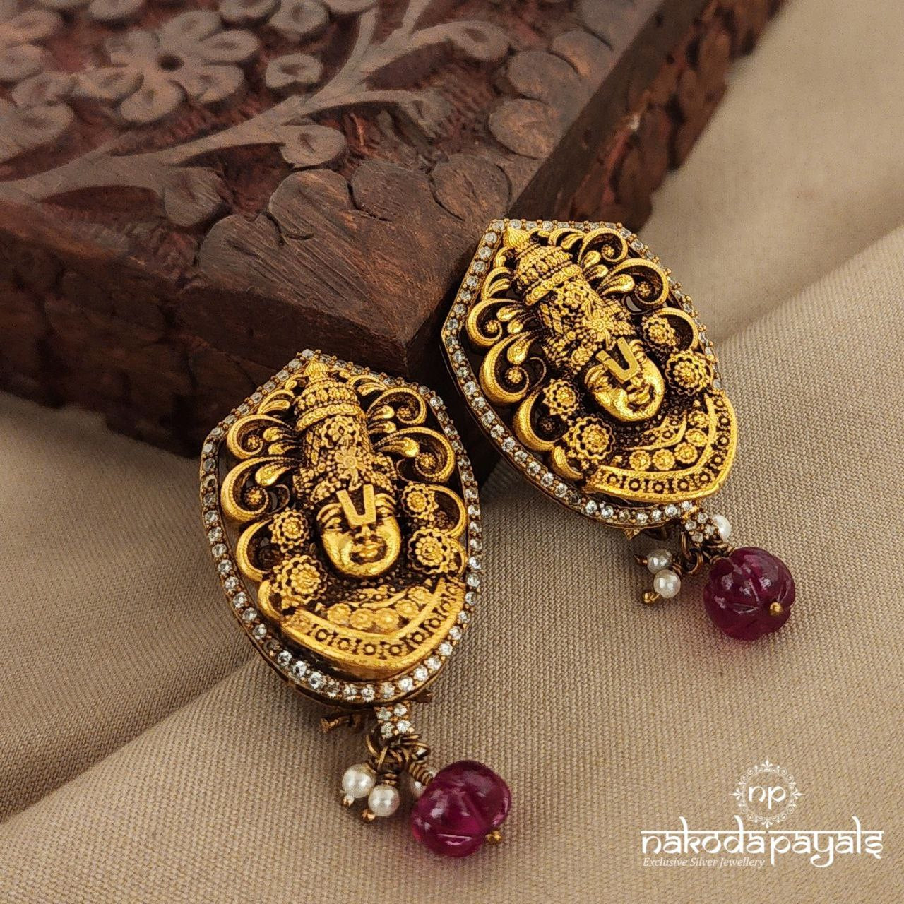 Traditional Venkateswara Studs (Ge7857)