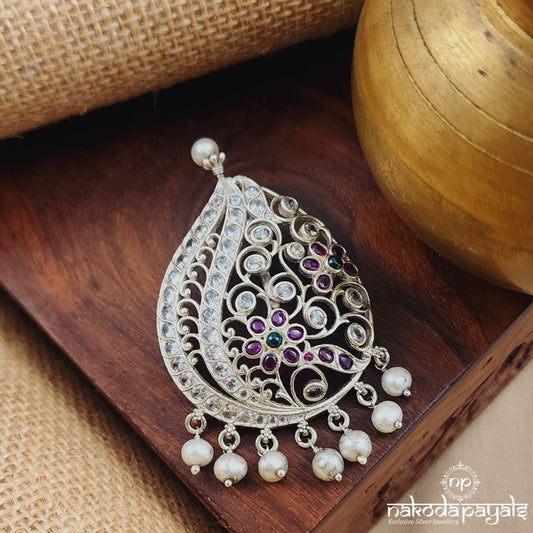 Big Leaf Pearl Drops Pendant (P2371)