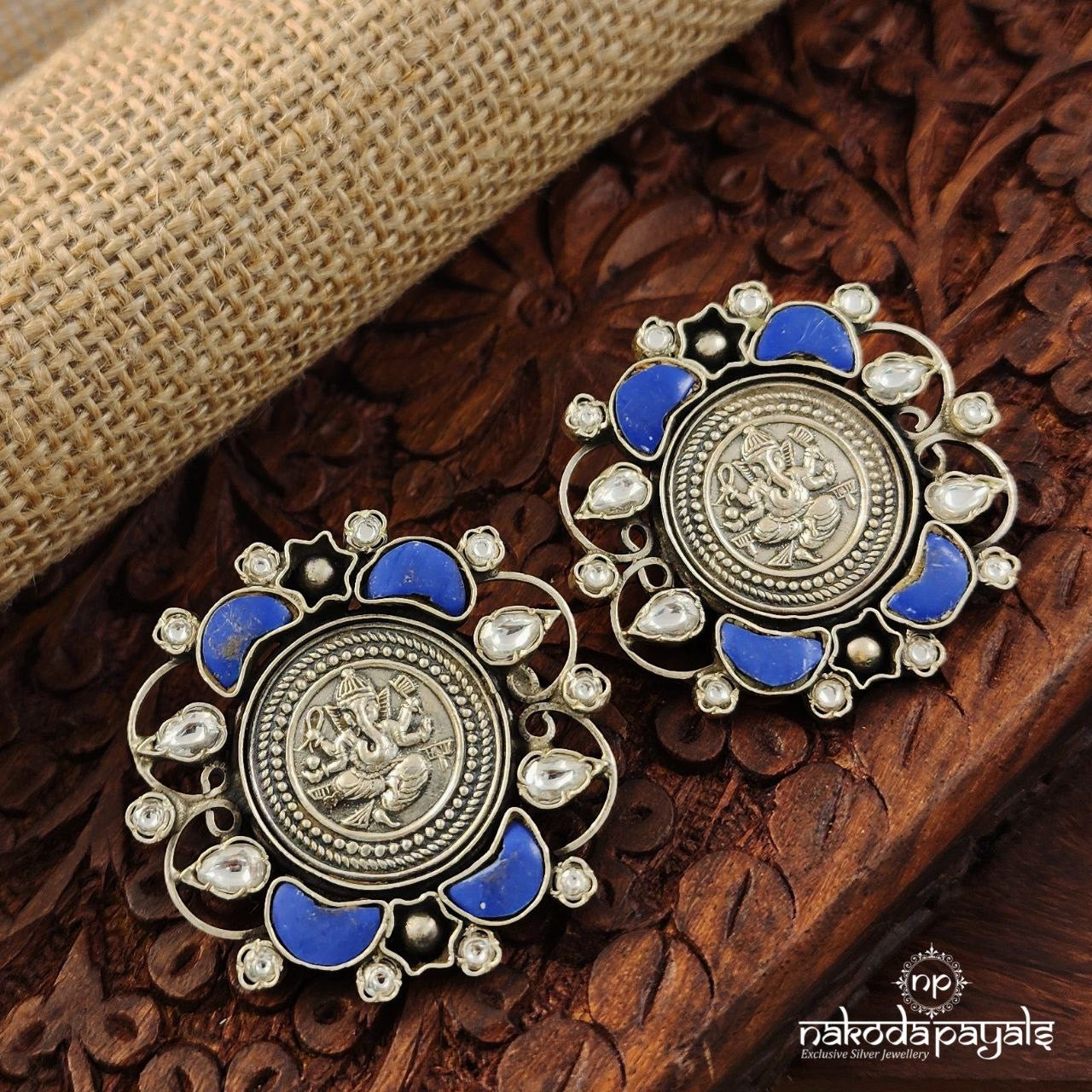 Divine Ganesha Studs (S9376)