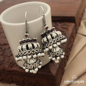 Elegant Pearly Dual Jhumka (J7823)