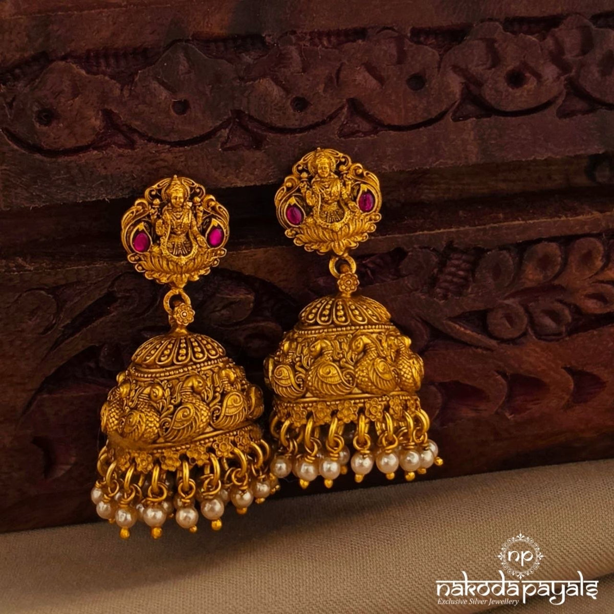 Lakshmi Peacock Jhumka (Ge11361)