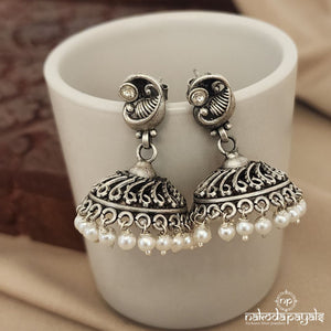 Pearly Pracock Jhumka (J7836)