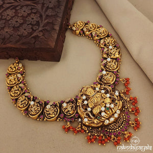 Gorgeous Coral Drops Neckpiece (Gn7224)