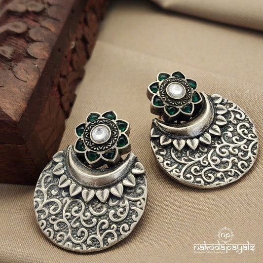 Green Leaf Chandbali (C7798)