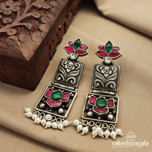 Grand Green Chandbali (C7804)