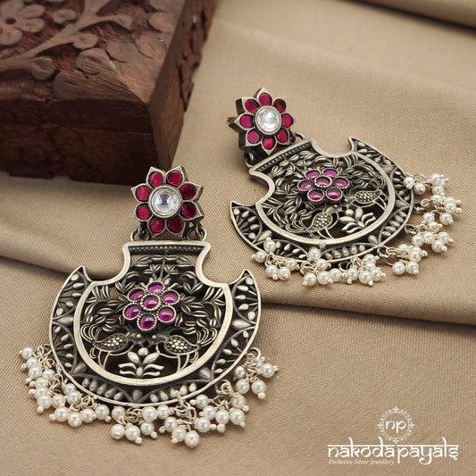 Pearly Pink Chandbali (C7810)