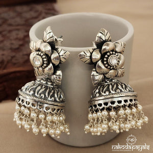 Pearly Leaf Jhumka (J7847)