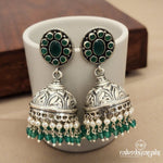 Eye Catching Green Pearl Jhumka (J7853)