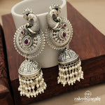 Peacock Pearly Jhumka (J7854)