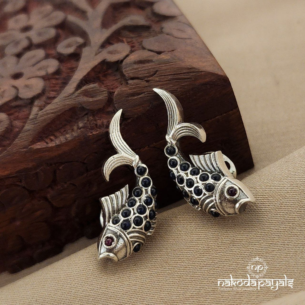 Blue Fish Studs (S9163)