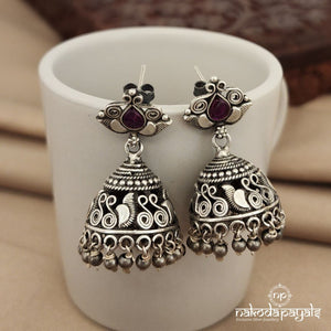 Classy Red Jhumka (J7861)