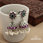 Red Pearly Jhumka (J7864)