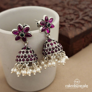 Pink Pearly Jhumka (J7868)